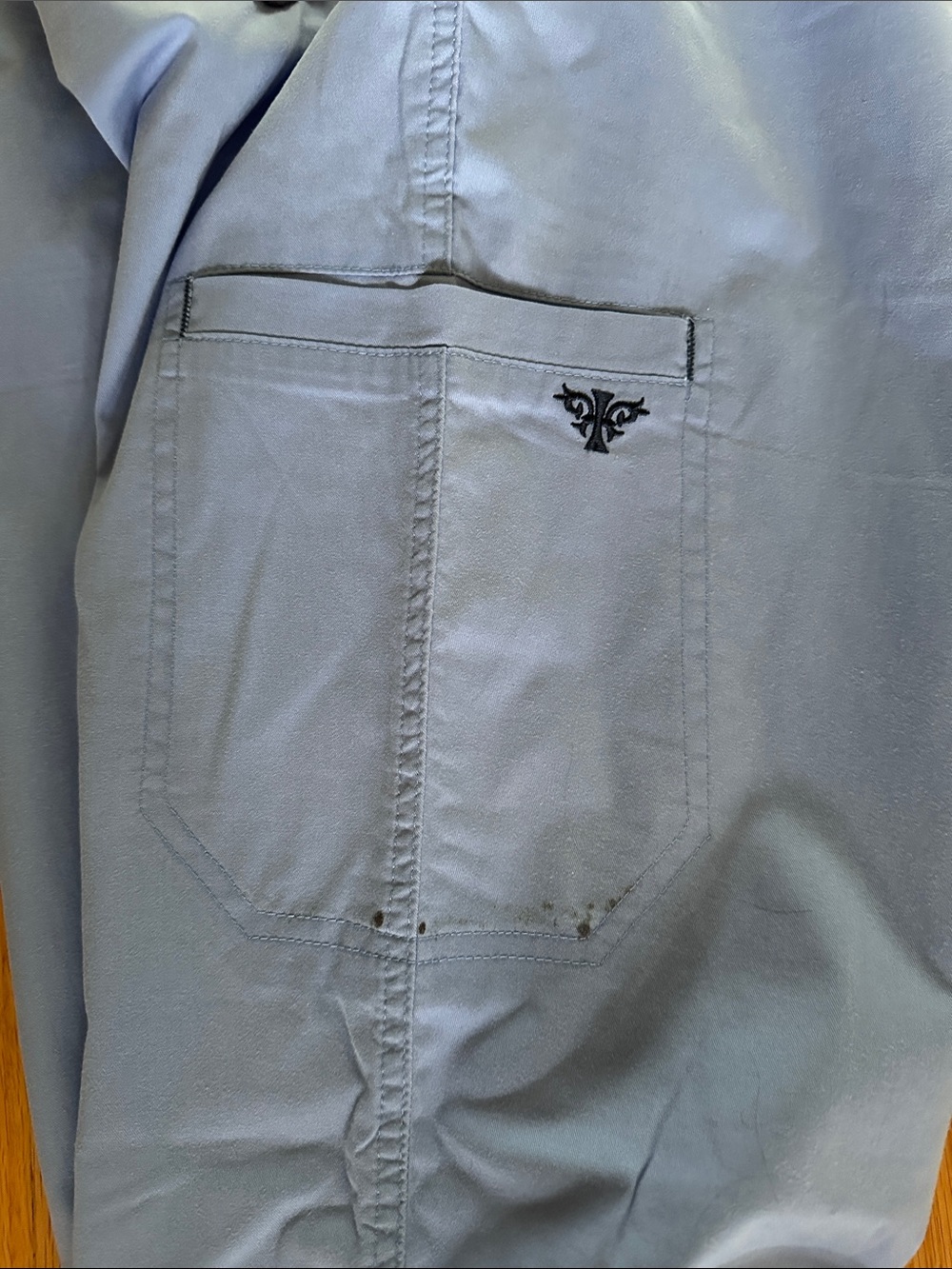 Women’s ceil Blue Drawstring scrub Pants - Picture 7 of 12